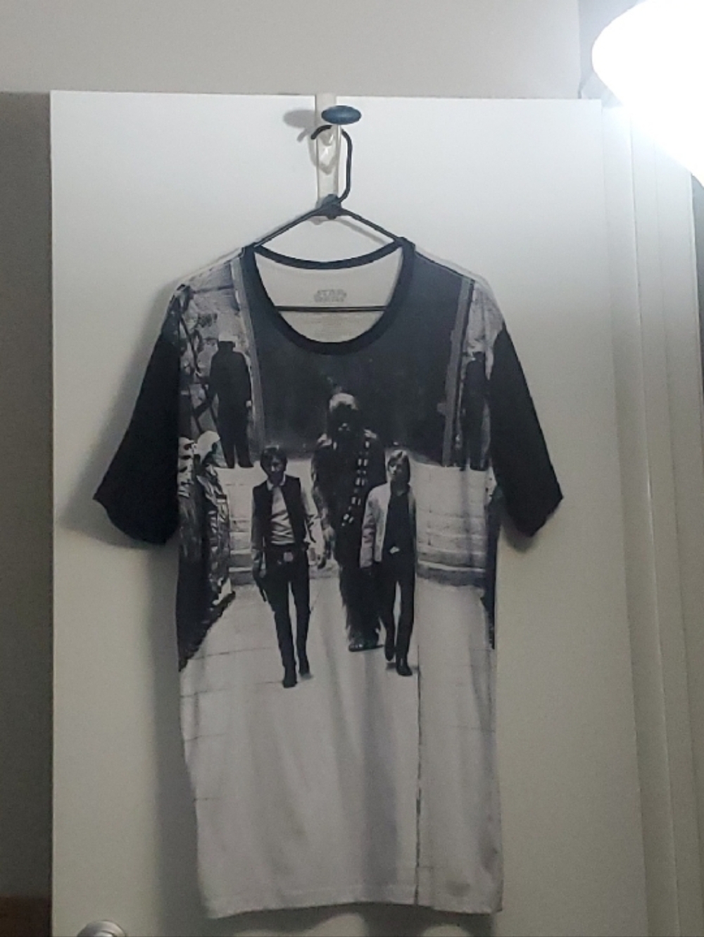 STAR WARS XL Black & White Photo-Print Short Sleeve Tee